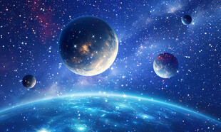 宇宙星球星空背景墙