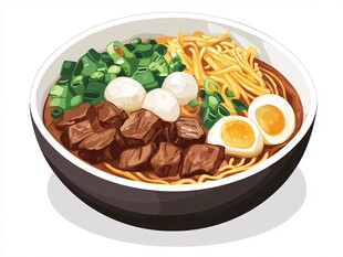 美味拉面 食材丰富