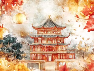 秋日里的古韵东方