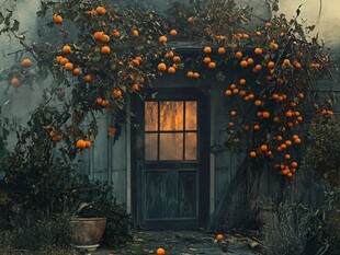 橙色果园的神秘之门