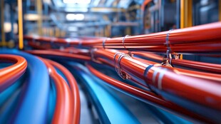 复杂的工业管道系统