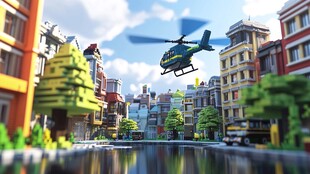 城市乐园的生动写照