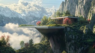 山巅之上的现代庇护所