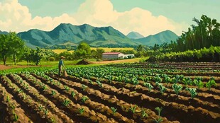 山脚下的农家乐