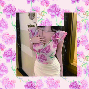 手绘花水彩花