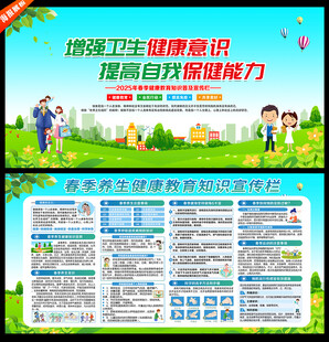 春季健康教育知识宣传栏