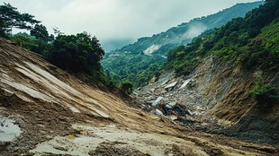 山区泥石流灾害