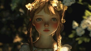 数字艺术作品 花童