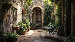 古老的庭院角落