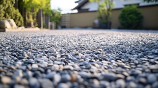 户外石子铺地设计