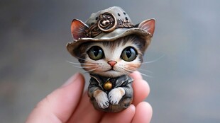 猫咪帽子艺术