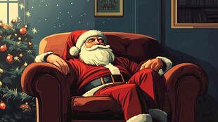 圣诞老人休息时刻