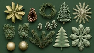 圣诞装饰元素集合