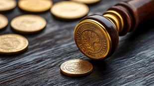 金币与印章的财富象征