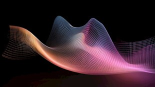 抽象的数字波形