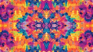 对称的万花筒图案