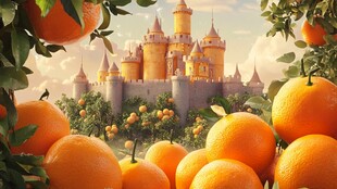 橙色城堡的梦幻之旅