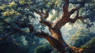 森林中的古老橡树