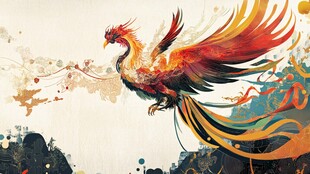 神话中的凤凰重生