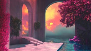 虚拟现实中的宁静逃离