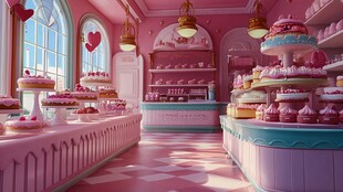 粉色面包店的甜蜜诱惑