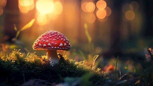 森林中的神奇蘑菇