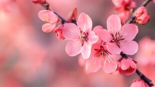 春日里的一抹粉红