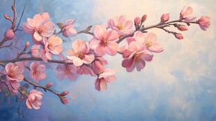 春日里 桃花朵朵绽放