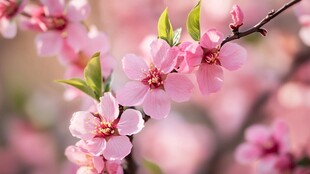 春日里 桃花朵朵开