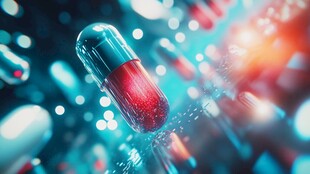 胶囊中的红色颗粒