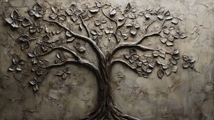 灰色调的生命之树