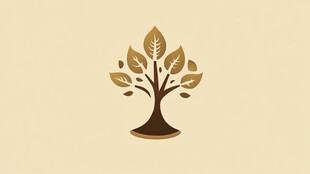 抽象艺术树形图案