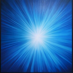 蓝色光芒爆炸
