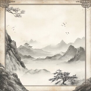 山水画中的中国风景