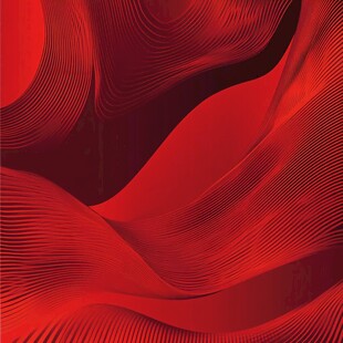 抽象红色线条艺术