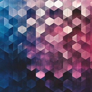 六边形渐变背景