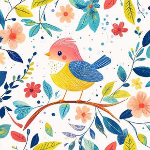 活力四射的花鸟世界