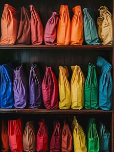 五彩缤纷的包包展示