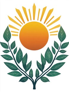 太阳与绿叶的象征意义