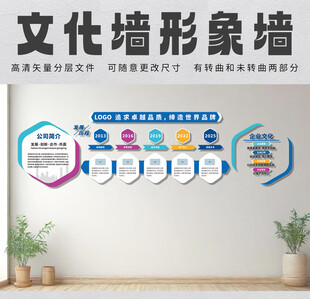 公司发展历程形象墙