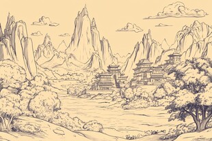 山水画风景