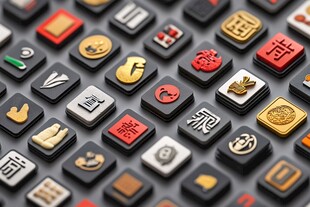 3D打印的按钮集合