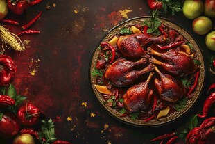 美味烤鸭 色香味俱全