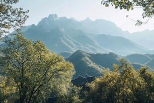雾里看山图