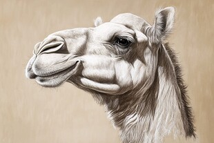 骆驼的宁静面容