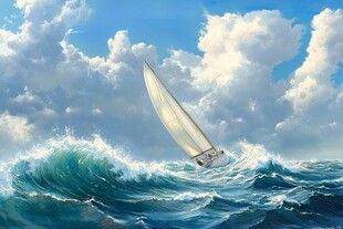 波涛汹涌的海洋之旅