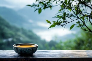 茶香四溢 山色如画