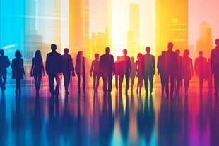 城市生活的多彩画卷