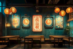 夜宵店的温馨角落