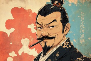 神秘的日本武士